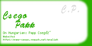 csego papp business card